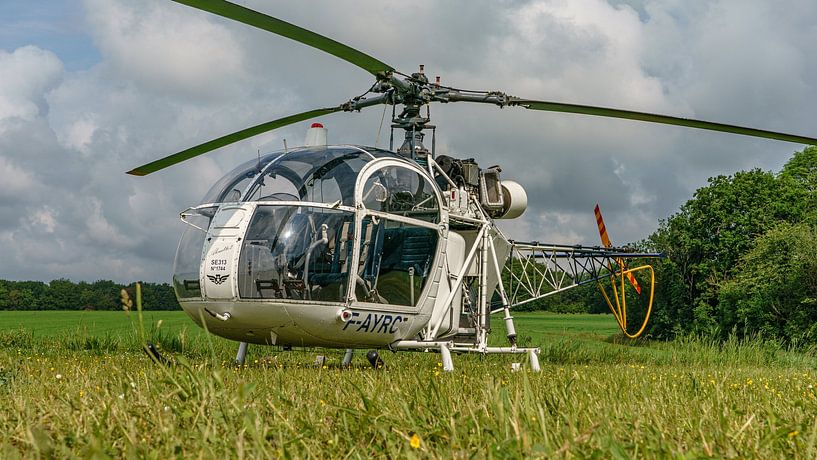Aerospatiale SA-313 Alouette II helicopter. by Jaap van den Berg