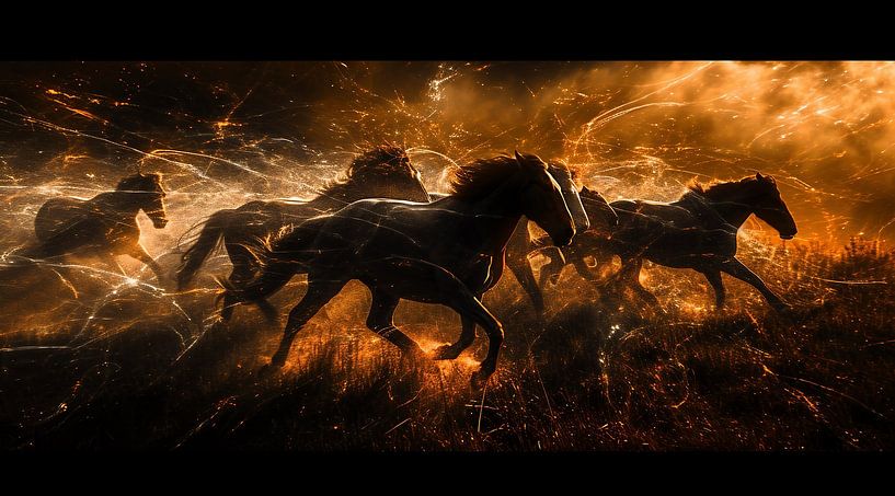 Paarden van fernlichtsicht