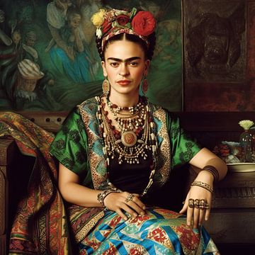 Frida Porträt von De Mooiste Kunst
