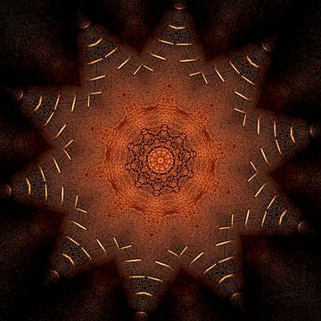 Kaléidoscope en forme d'étoile sur Carla van Zomeren