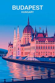 Budapest, Hungary. by Poster Art Shop