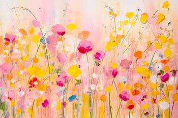 Mohn und Hahnenfuß, Blumenfeld