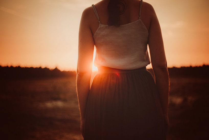 Yoga at sunset by Mijke Bressers