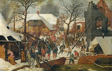 The Adoration of the Magi in the Snow, Pieter Brueghel II