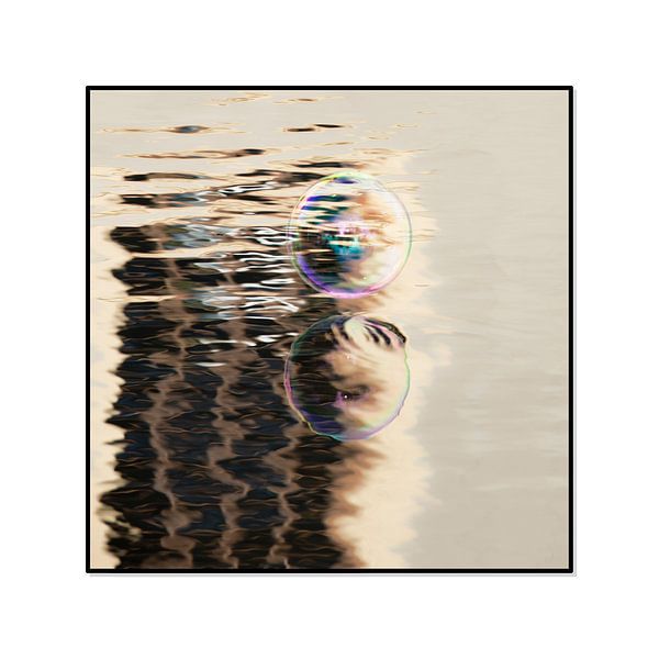 zeepbellen spiegeling par Wendy van Kuler Fotografie