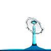 Waterdruppel/splash van Tanja van Beuningen