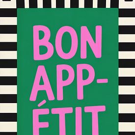 Typography - BON Appetit - Vintage Pop Art 02 by Team W 32 Gallery