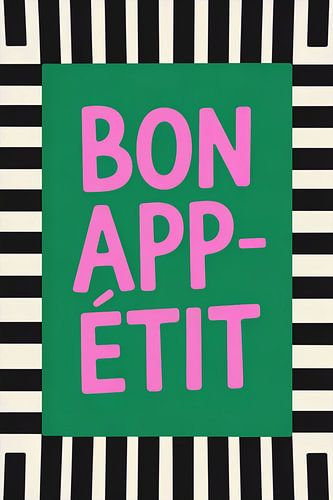 Typography - BON Appetit - Vintage Pop Art 02
