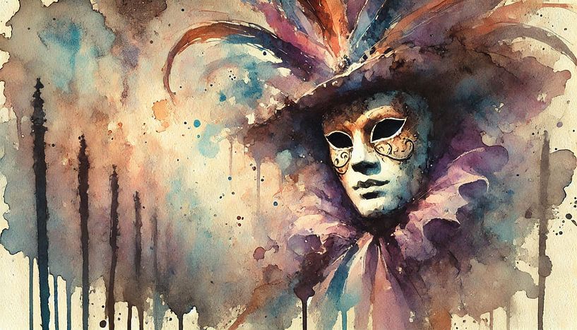 Venetian mask by Nicolette Vermeulen