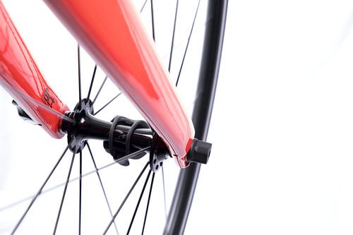 Details van de wielrennersfiets "wiel"