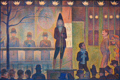 Circus show (ca. 1887–1888) door Georges Seurat.