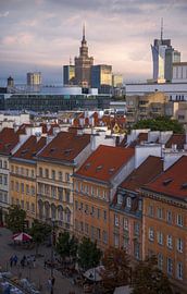 Panoramablick auf die Stadtlandschaft von Warschau', Polen von PhotoCluster