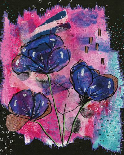 Blue poppy by Jolanda Janzen-Dekker