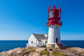 The lighthouse Lindesnes Fyr in Norway by Rico Ködder