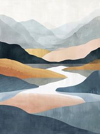 Farbenfrohe Landschaft von Moderne Kollektion