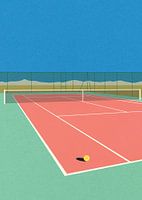Tennis Court In the Desert