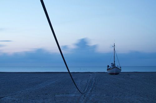 Bateau sur la plage au Danemark 2019