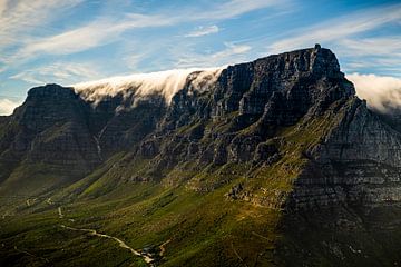 Table mountain with table cloth by Stef Kuipers