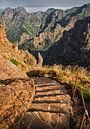 Trap in de bergen, Pico das Torres, Madeira van Sebastian Rollé - travel, nature & landscape photography thumbnail