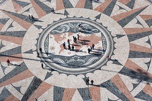 Der Rosenkompass Belém in Lissabon in Portugal