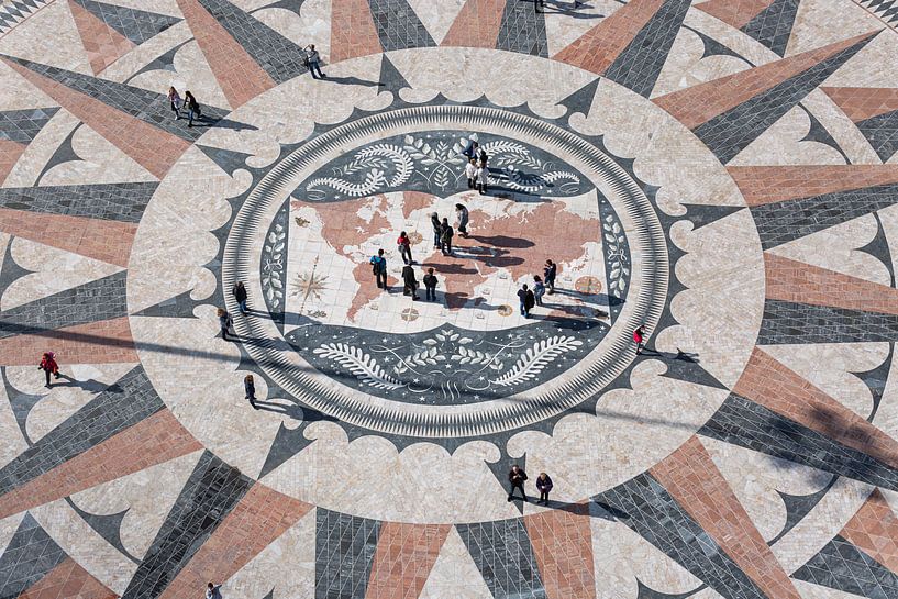 The Rose Compass Belém in Lisbon in Portugal by MS Fotografie | Marc van der Stelt