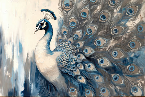 Pfau | Türkis | Anmutig | Verträumt