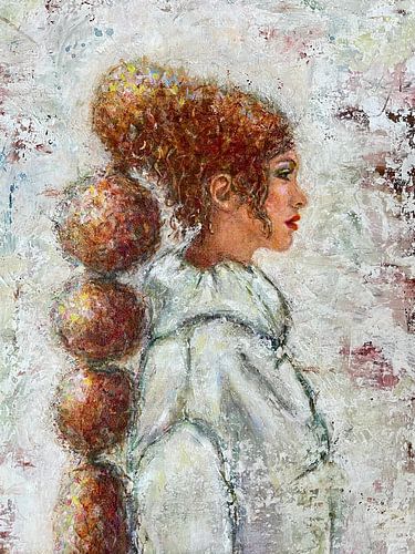 Vrouw met paardenstaart