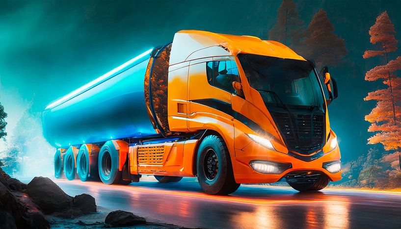 Vrachtwagens met elektrische motoren in de toekomst van Mustafa Kurnaz