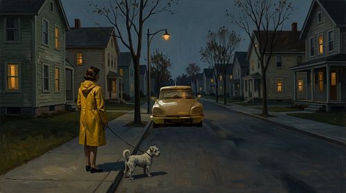 Citroen-DS at night van Harry van Rhoon