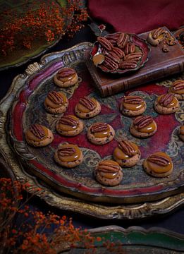 Amandel noten karamel koekjes van Marga Goudsbloem