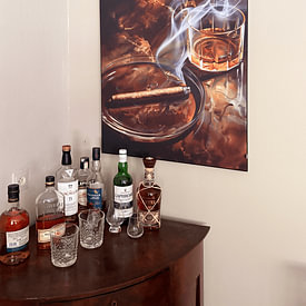 Kundenfoto: Whiskey und Zigarre von Andreas Magnusson, als ArtFrame