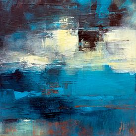 Abstraction - Orange blue by Marianne Quinzin