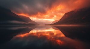 Sonnenuntergang über dem Mittelmeer