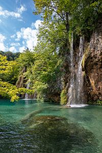 Nationalpark Plitvicer Seen in der Mitte Kroatiens