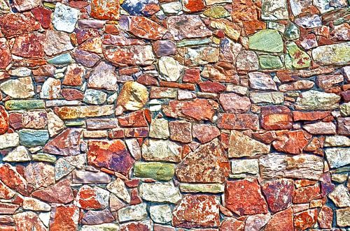 Stone wall in Bristol, England