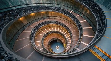 Spiral Staircase, Vaticaan museum Rome van Photo Wall Decoration