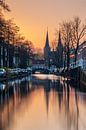 Lever du soleil à Delft par Ilya Korzelius Aperçu