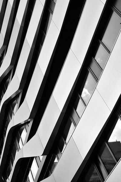 Facade of a modern building in Berlin by Heiko Kueverling