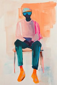 Figur mit Brille