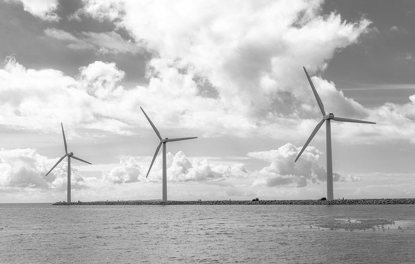 Wind Turbines In A Row by Melvin Fotografie