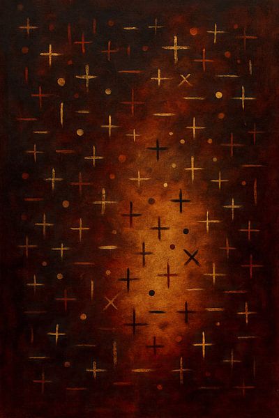 Abstrakter Stiller Code IV - Verbrannte Echos von Moonheart Artworks