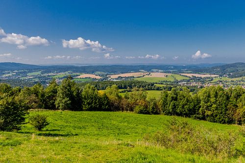Prachtig landschap bij het Knüllfeld/Thüringer Woud