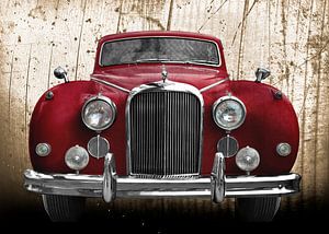 Jaguar Mark IX in red antique