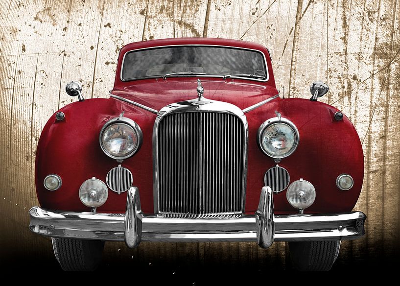 Jaguar Mark IX in red antique von aRi F. Huber