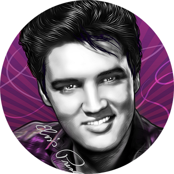 Elvis Presley Pop Art kunstwerk (2-Tone) van Martin Melis