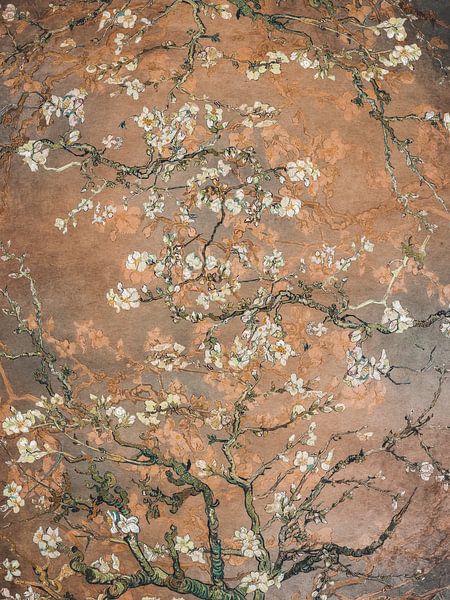 Almond blossom painting vintage Vincent van Gogh by Evavisser