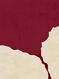 Burgundy Divide Abstract I van Mosaic Dialogue