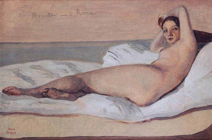 Jean-Baptiste-Camille Corot, Marietta, 1843 van Atelier Liesjes