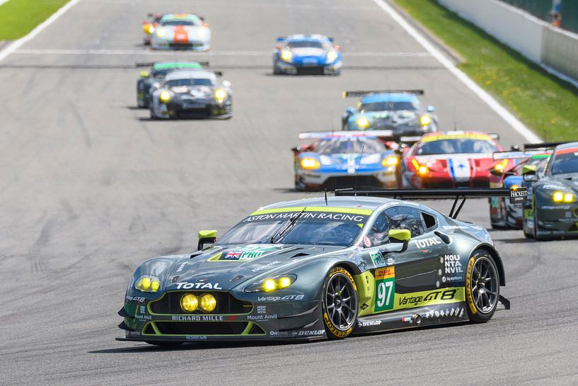 Aston Martin V8 Vantage GTE op Spa Francorchamps van Sjoerd van der Wal Fotografie
