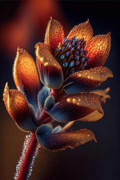 De Glinsterende Schoonheid van Salvia Splendens van Surreal Media